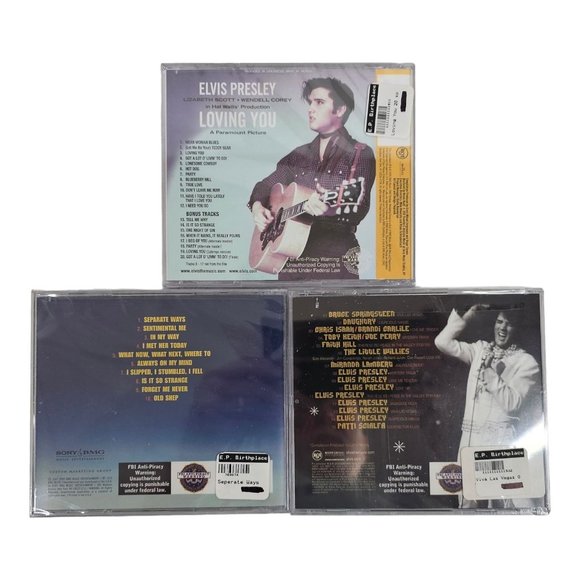 Elvis Presley Loving You Separate Ways Viva Las Vegas CD Lot NEW Sealed - Picture 2 of 12